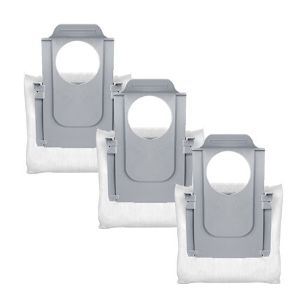 Σακούλες για σκόνη για Roborock Qrevo Curv/Edge/P20 (3 τμχ)-Μονοχρησιμοποιήσιμες σακούλες για σκουπιστήρι